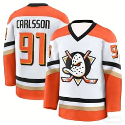2026 Ice Hockey Jersey - White/Black/Orange with Iconic "Duck" Logo Must-Have Jersey for Fans & Collectors 3d HD Print