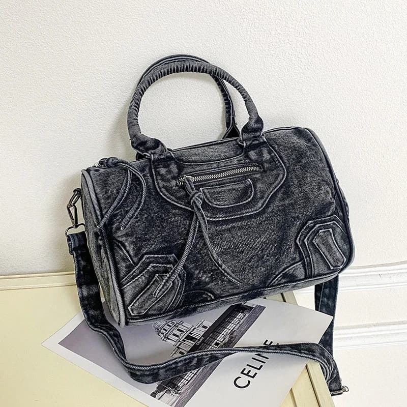 Retro Versatile Advanced Sense Commute Crossbody Bag Denim Fabric Large Capacity 2026 New Fashion Summer Casual Shoulder Bags