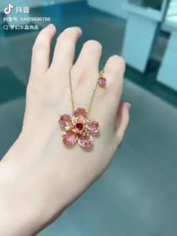 2026 New Luxury High Quality Flower Design Necklace Pendant Earnail Bracelet Jewelry Daily Dress Essential - Fashion Classic