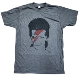 David Bowie low-rise unisex T-shirt, fun black retro T-shirt, pure cotton couple's summer street style shirt graphic t shirts