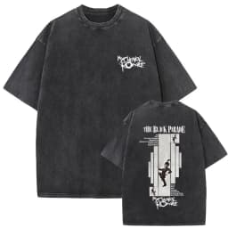 Washed Vintage My Chemical Romance Merch T Shirt The Black Parade 2026 Tour T-shirt Men Women Retro Punk Emo Rock Band T-shirts