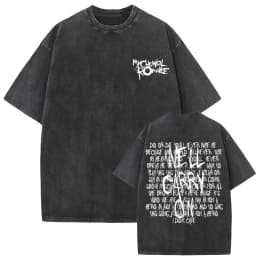 Washed Vintage My Chemical Romance Merch T Shirt The Black Parade 2026 Tour T-shirt Men Women Retro Punk Emo Rock Band T-shirts