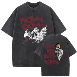 Washed Vintage My Chemical Romance Merch T Shirt The Black Parade 2026 Tour T-shirt Men Women Retro Punk Emo Rock Band T-shirts