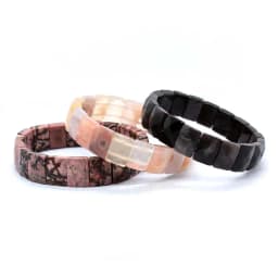 Natural Healing Crystal Square Faceted Stone Bracelets For Women Amethyst Punk Gothic Retro Rectangle Stretch Bangle Men Jewelry
