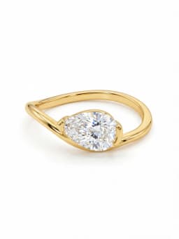 925 Sterling Silver Water-Drop Wave 6 * 9MM Zircon Ring for Women Engagement Wedding Anniversary Party High Quality Fine Jewelry