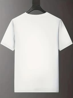 Herren Minimalistisches Schwarzes T-Shirt – Weiches Polyester Crewneck Shirt, Atmungsaktives Alltags- und Business-Outfit – Masc