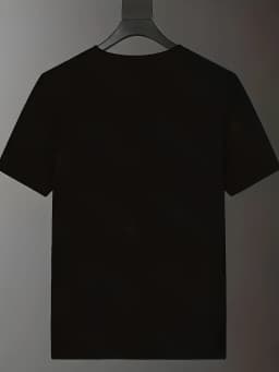 Herren Minimalistisches Schwarzes T-Shirt – Weiches Polyester Crewneck Shirt, Atmungsaktives Alltags- und Business-Outfit – Masc