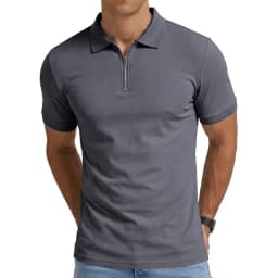 Summer Mens Short Sleeve T-shirts Casual Football Jersey Zip Shirts for Men Lightweight Luxury Polo Shirts for Work Athletic Gym