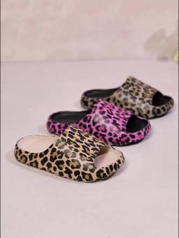 Women's Slippers EVA Slides Fashion Casual Slippers Leopard Print Non-slip Slides For Women Summer Outdoor Indoor Shoes
