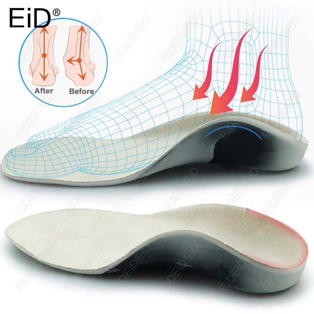 3D Orthotic Insoles Flat Feet for Kids Children and Adults Arch Support Insole for X Legs Orthotic Shoe Heel Pad Inserts