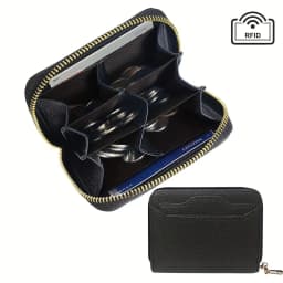 Mini Credit Card Wallet ID Card Holder, Unisex Small Wallet, Thin Zippered Short Coin Purse