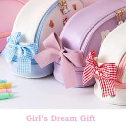 1Pcs Cute Girl Pencil Case Double Layer Strawberry Cherry Love Large Capacity Pencil Case Student Stationery Storage Pen Bag