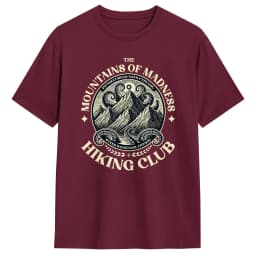 Mountains Madness Lovecraft Hiking and Cthulhu Miskatonic Pure Cotton T-Shirts for Men Summer Y2K Funny Casual Short Sleeve Tees
