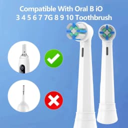 Replacement Toothbrush Heads Compatible with Oral B IO A-level Brush Heads for IO 3/4/5/6/7/8/9/10 Individually Packaged