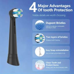 Replacement Toothbrush Heads Compatible with Oral B IO A-level Brush Heads for IO 3/4/5/6/7/8/9/10 Individually Packaged