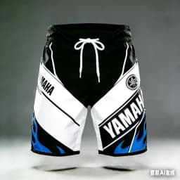 2026 Summer New Yamaha White Fashion Sports Outdoor Fitness Shorts, Men Women Large Casual Motorcycle Riding Shorts