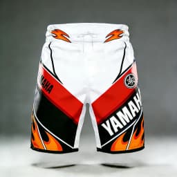 2026 Summer New Yamaha White Fashion Sports Outdoor Fitness Shorts, Men Women Large Casual Motorcycle Riding Shorts