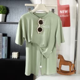 2PCS Children's Lyocell Thin Homewear Clothes Summer Kids Air Conditioning Mid-length Sleeve Tops+Long Pants Pajamas Set