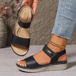 2026 New Women's Summer Casual Wedge Sandals Lightweight Platform Walking Sandals Woman Plus Size Comfort Non Slip Beach Shoes