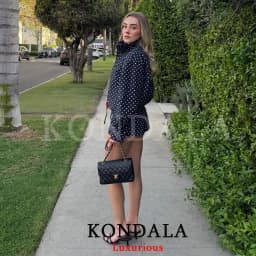 KONDALA Casual Polka Dot Women Suits Oversized Bomber Jackets Mini Shorts Fashion 2026 Spring Summer Y2K Girl Holiday Beach Set