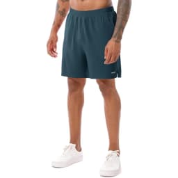 TENJOY Men's 2-in-1 Running Shorts 5-inch or 7-inch Quick-Drying Fitness Shorts Men with Mobile Pocket