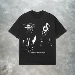 2026 New Darkthrone Transylvanian Hunger Tee Y2K Black Metal Band Summer Men's and Women's Breathable T-shirt Top