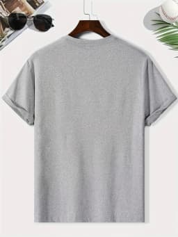 Men's Summer 100% Cotton Fashion Limited Edition Gold Letter Printed Casual Loose Round Neck Short Sleeve T-shirt Versatile Top