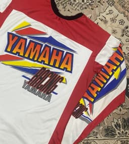 YAMaha Racing 2026 Summer New Retro Elegant Long-sleeved Riding Suit Men's Racing Oversized Breathable Quick-drying Sports Shirt