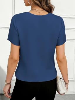 Temperament Loose Woman Shirt Fashion Casual Blouse Elegant short Sleeve Woman Shirt Holiday Weekend Top