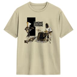 Angine De Poitrine Music T Shirt Summer 100 Cotton T Shirts For Male Print Tshirt Short-Sleeved Streetwear Clothing