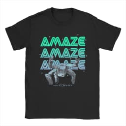 Project Hail Mary Amaze Eridani-Rocky T-Shirts Men Neon Portrai Cotton Tees Round Neck Short Sleeve T Shirt Plus Size merch