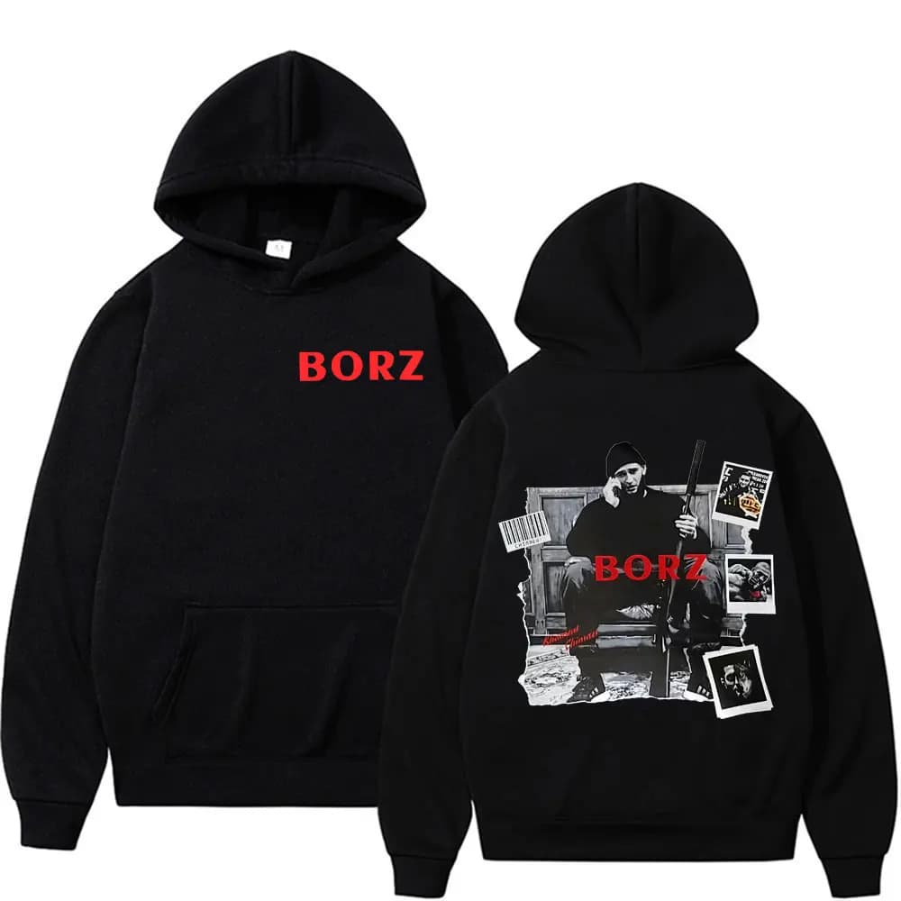 Khamzat Chimaev Borz The Wolf Merch Hoodies Men's Clothing Fashion Trend High Street Hooded Casual Violence Aesthetic Sweatshirt