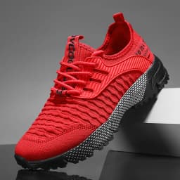 Men's Vulcanized Shoes Mesh Lightweight Breathable Soft Sole Running Shoes One-leg Men's Flat Shoes Loafers Training Shoes