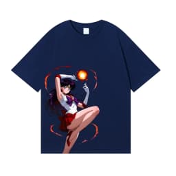 2026 New Sailor Moon Mars Japanese Style Classic Tee High-quality Streetwear T-Shirt Suitable for Both Men Women Summer T-shirt