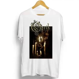 Rock Gothic Tops Vintage Progressive Death Metal Band Printed T-shirt Fashion Opeth Band Short-Sleeved Cotton Streetwear Unisex