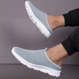 Men Casual Shoes Slip-On Half Slippers Running Shoes Men Plus Size Sport Shoes Lightweight Comforty Breathable Walking Sneakers