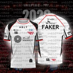 2026 New T1 Esports Team Jersey FAKER FAN Men and Women Summer Casual Short Sleeve for Gaming Enthusiasts