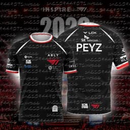 2026 New T1 Esports Team Jersey FAKER FAN Men and Women Summer Casual Short Sleeve for Gaming Enthusiasts