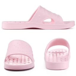 Smile Super Soft Shower Slippers For Women Men Light Non-slip Indoor Slides Quick Drying Bathroom Slippers With Arch Support