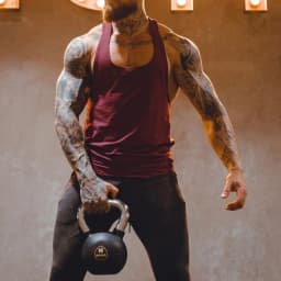Mens Gym Stringer Tank Top – Muscle Fit Sleeveless Workout Shirt, Deep Scoop Neck Racerback for Bodybuilding & Training