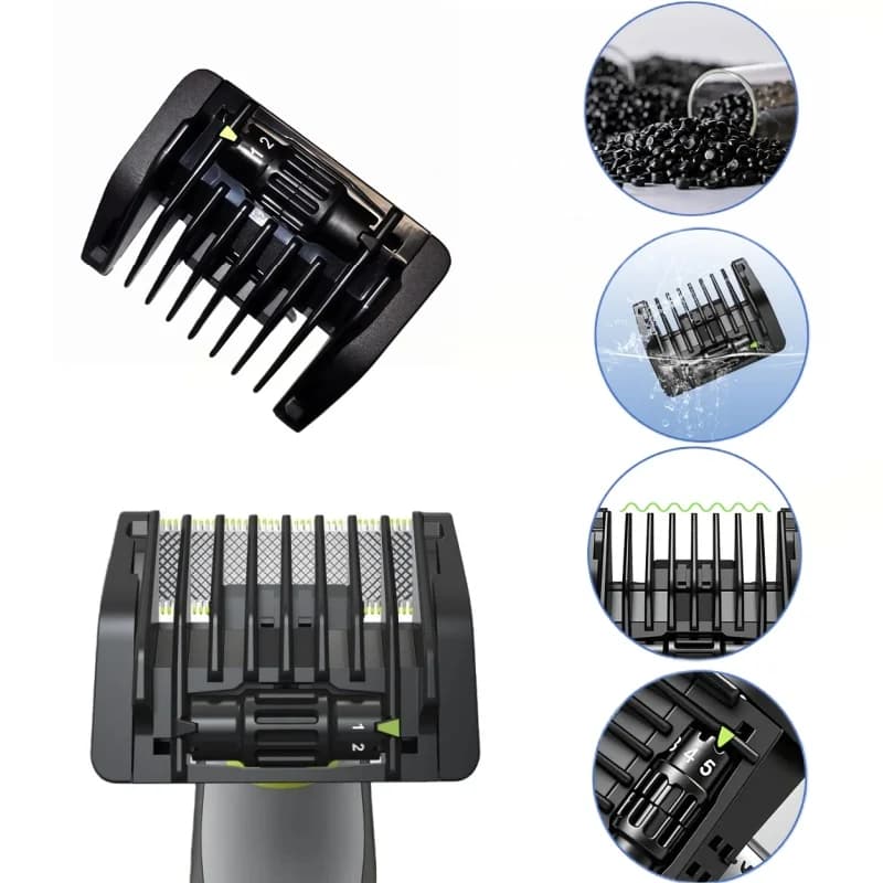 5-in-1 Guide Comb Guard Fit for One Blade QP2520 QP2530 QP2620 QP2630 QP2724 QP2834 Beard Trimmer 1-5mm Adjustable