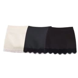 Koekop 2026 Women's Fashion Lace trim Skirt Pants Vintage High Waist Women's Chic Ladies Wipe Mini Skirt