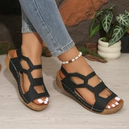 Women Sandals 2026 New Summer Beach Sandals Women Casual Wedges Footwear Summer Shoes Soft Heeled Sandals Woman