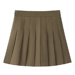 Hot Sale Summer Female Classic Pleated Skirts Girls Solid Color Thin JK Skirts Lady Korean Fashion High Waist A-line Skirts