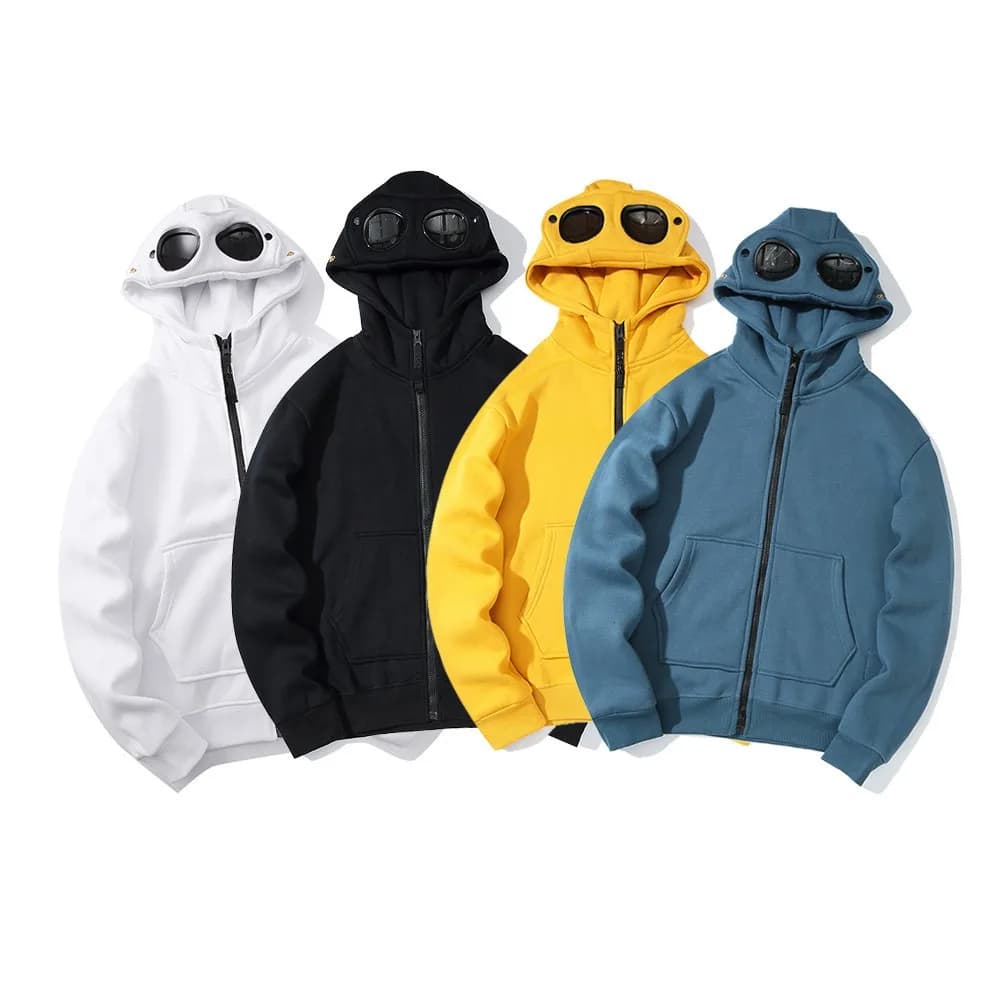 2026 Spring and Autumn New Trendy Brand Trendy Style Men's Casual Couple Same Style Round Lens Style Cotton Hoodie