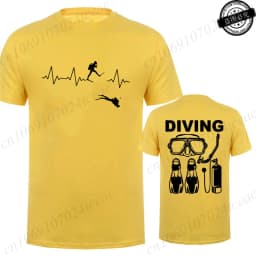 T-Shirt for Men Women Scuba Diving Themed Design for Men Women Scuba Dive Graphic Tees Funny Clothes Short Sleeve T-Shirts Shirt