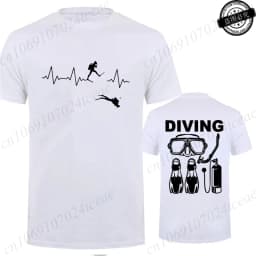 T-Shirt for Men Women Scuba Diving Themed Design for Men Women Scuba Dive Graphic Tees Funny Clothes Short Sleeve T-Shirts Shirt