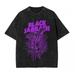 New 2026 American Black Sabbath Pattern T-shirt Hip-hop Rock Style Summer New Retro Fashion Men's and Women's Street Wear