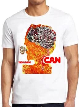 Can Tago Mago German Krautrock Punk Rock Retro Music Gift Black T-Shirt Pure Cotton Couple All-Season Streetwear Shirt