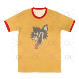 Crazy Cat Smiling Psycho T-Shirt Patrick Hockstetter Character T-Shirt High Quality Casual Tee Summer Men'S Women'S T-Shirts